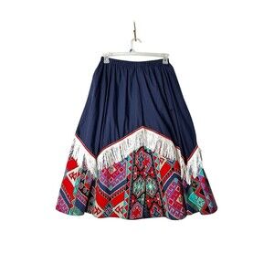 Vintage Multicolor Maxi Skirt